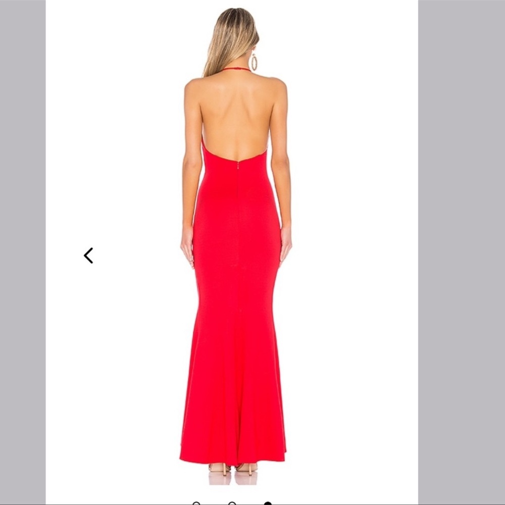 Lovers + Friends Rosa Gown in Red Rose - Picture 4 of 11